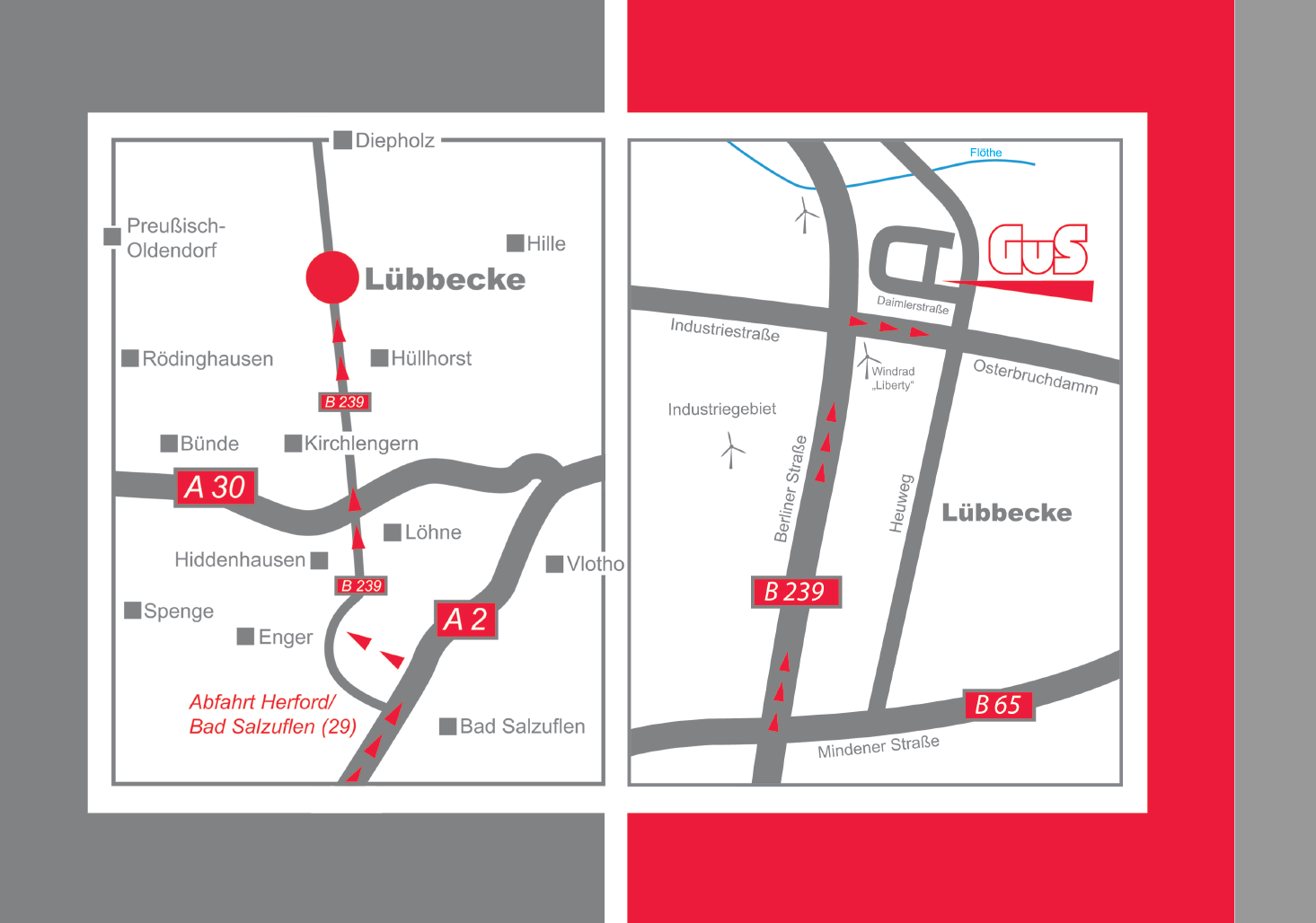 GuS glass + safety GmbH & Co. KG, Daimlerstrasse 1 in Lübbecke