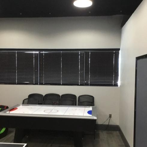 This commercial office in Katy, TX was treated to Mini Blinds from Budget Blinds of Katy and Sugar Land. They provide optimal privacy and light control in such a modern way. We love the way the black color adds a sleek look to the office. #WindowWednesday #BudgetBlindsKatySugarLand #BlindedbyBeauty