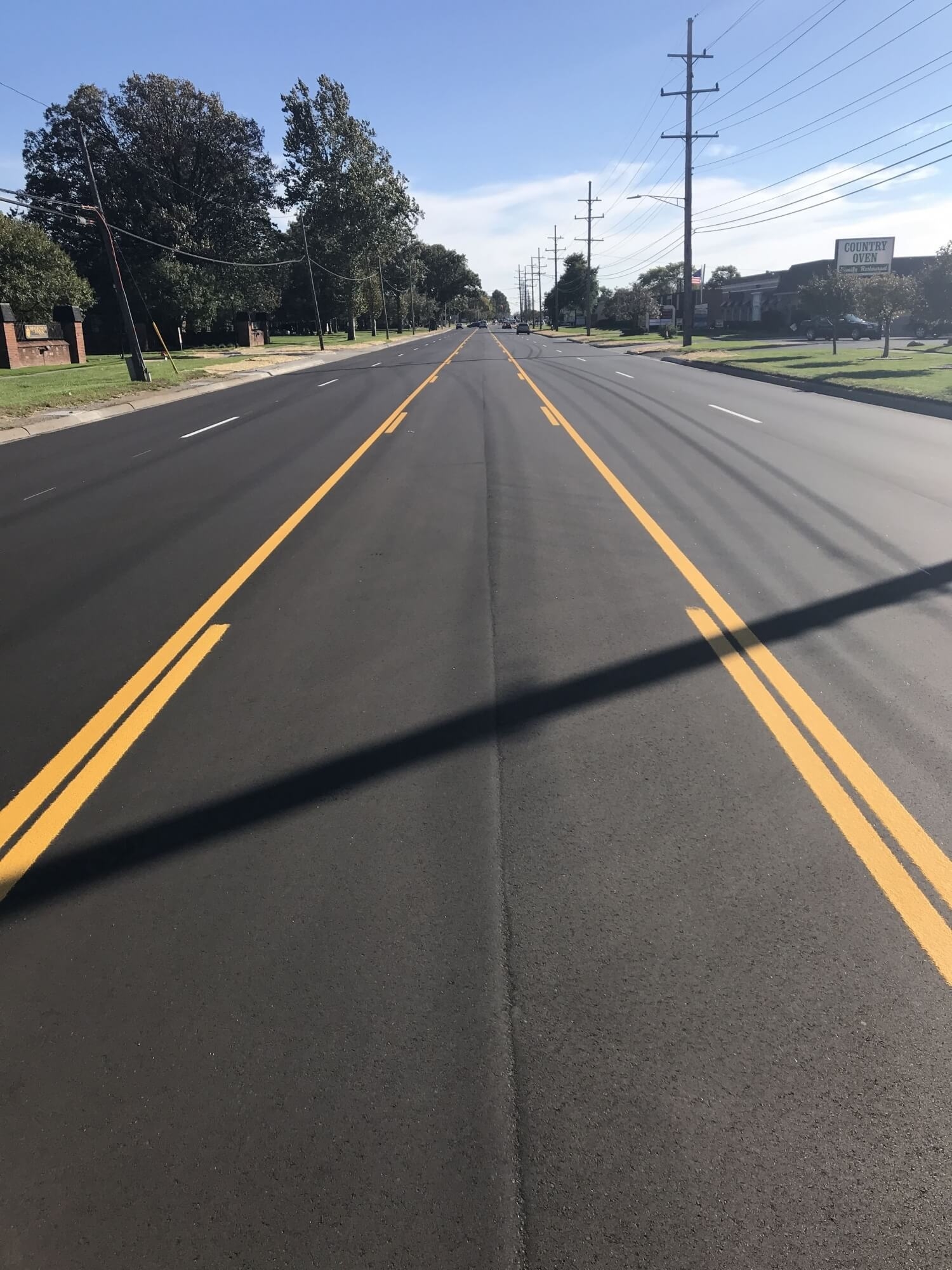 Hoover Road concrete paving project