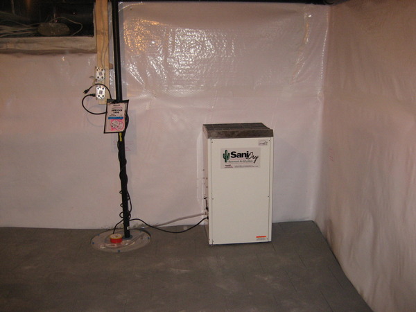 SaniDry Dehumidifier and Air Filtration System Clarke Basement Systems Vaughan (416)800-1687