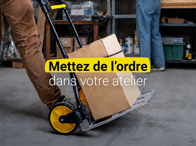 Rangement d’atelier : faites de la place