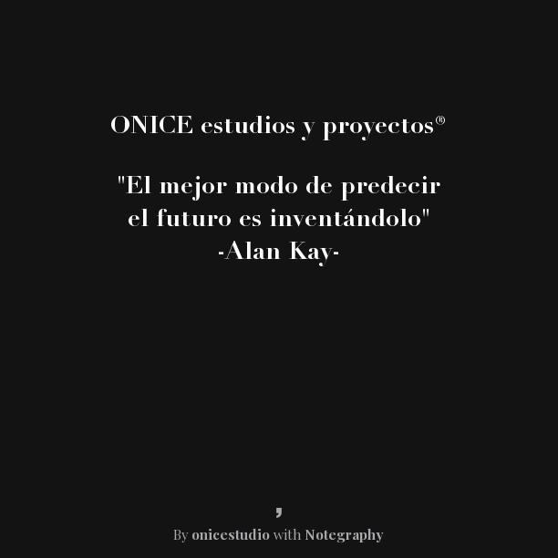 Images ONICE estudios y proyectos®