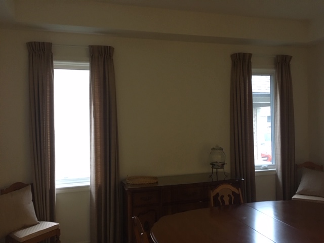 Beautiful Drapes in Dining Room Budget Blinds of Port Perry Blackstock (905)213-2583