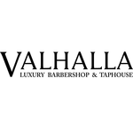 Valhalla Barbershop and Taphouse Logo
