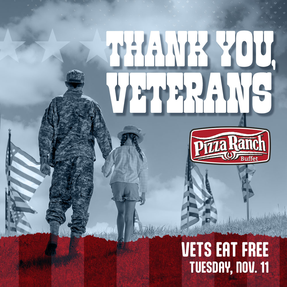 Veterans Eat Free on 11/11