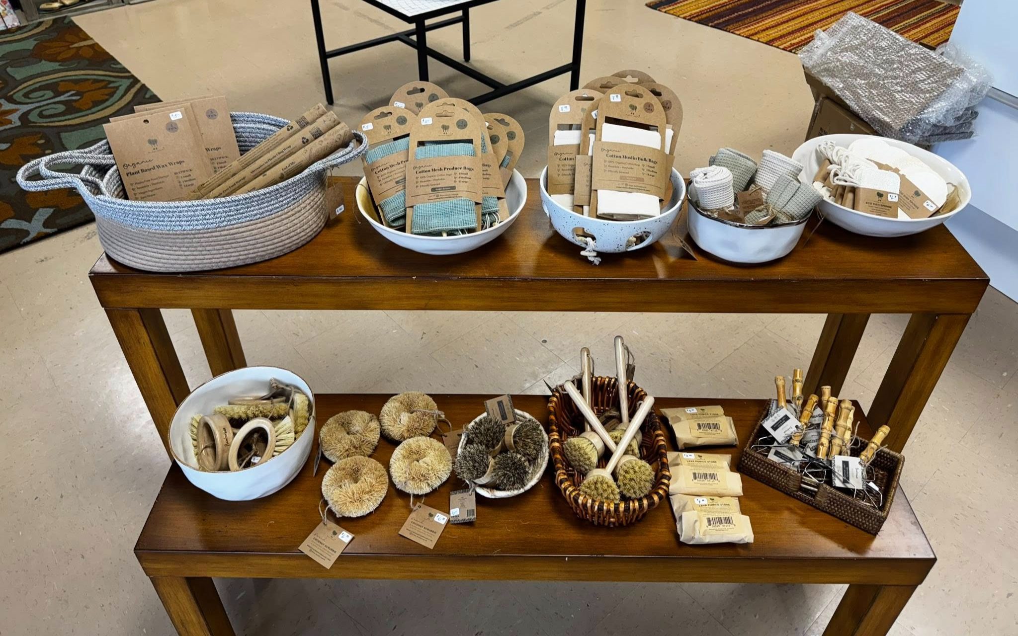 Home goods ethically sourced from female business owners in Elizabeth City, NC.