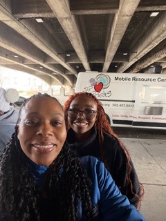 We Share our time serving in the community