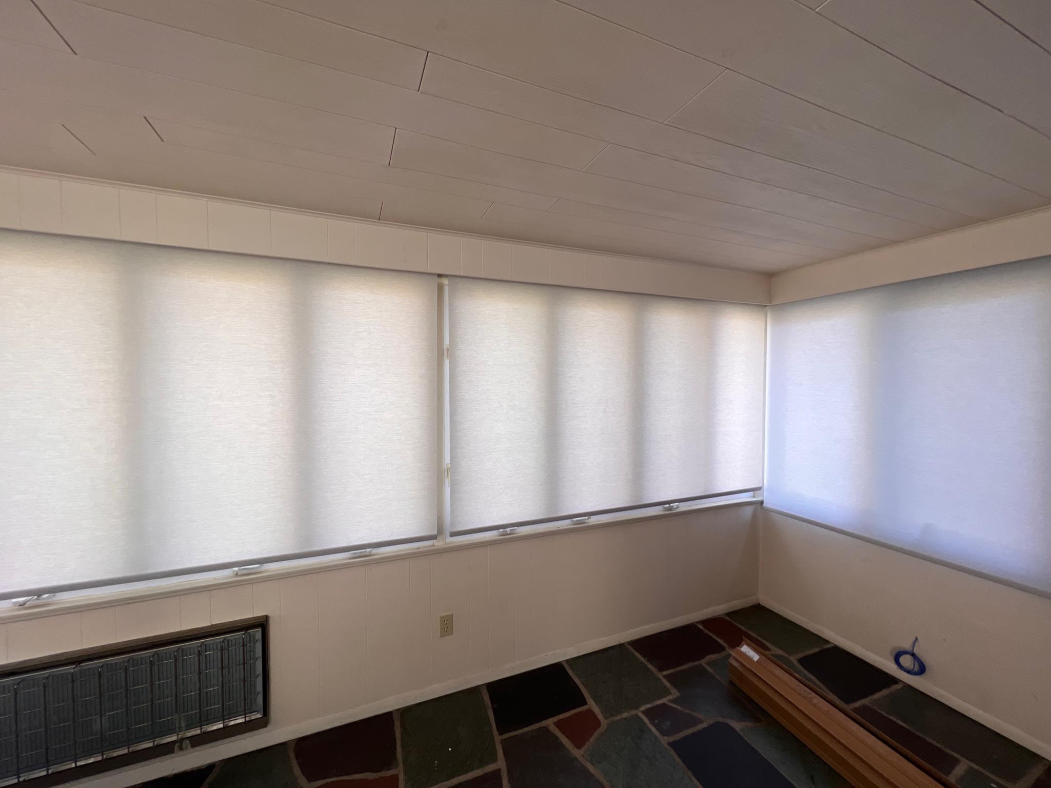 Light filtering roller shades for your Jenkintown, PA sunroom.