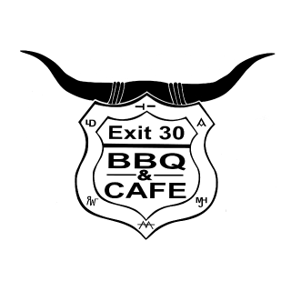 Exit 30 BBQ &amp; Cafe Logo