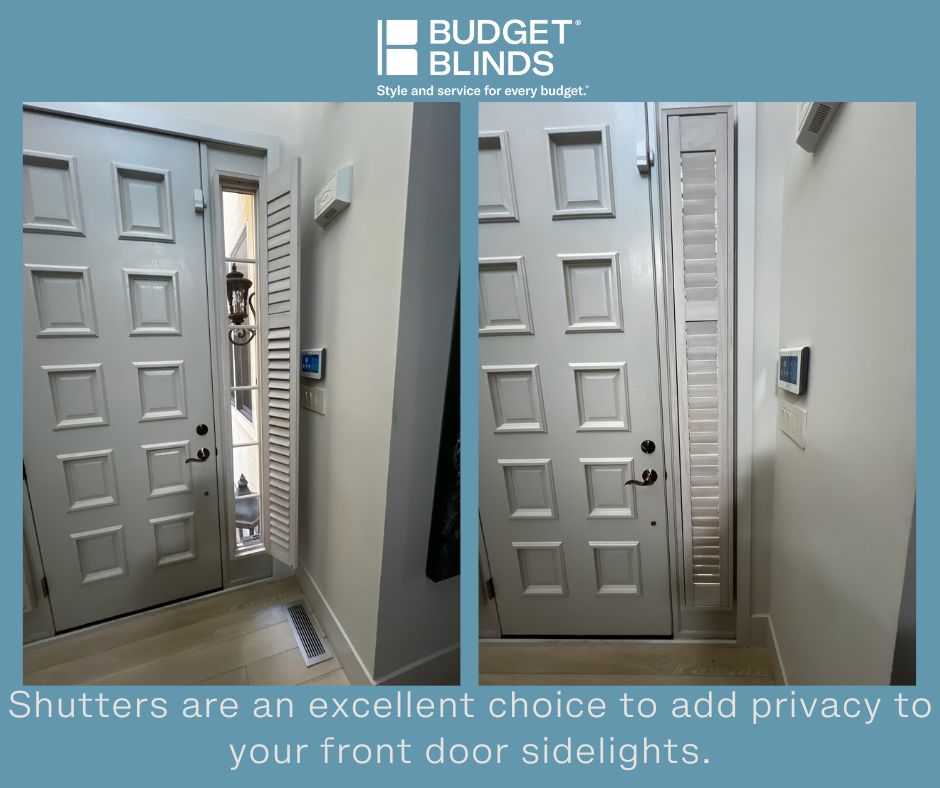 Interior shutters are a great choice for your King of Prussia, PA front door!