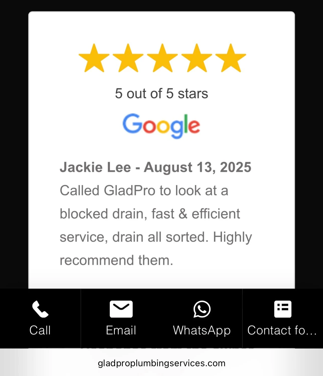 Images GladPro Plumbing Services