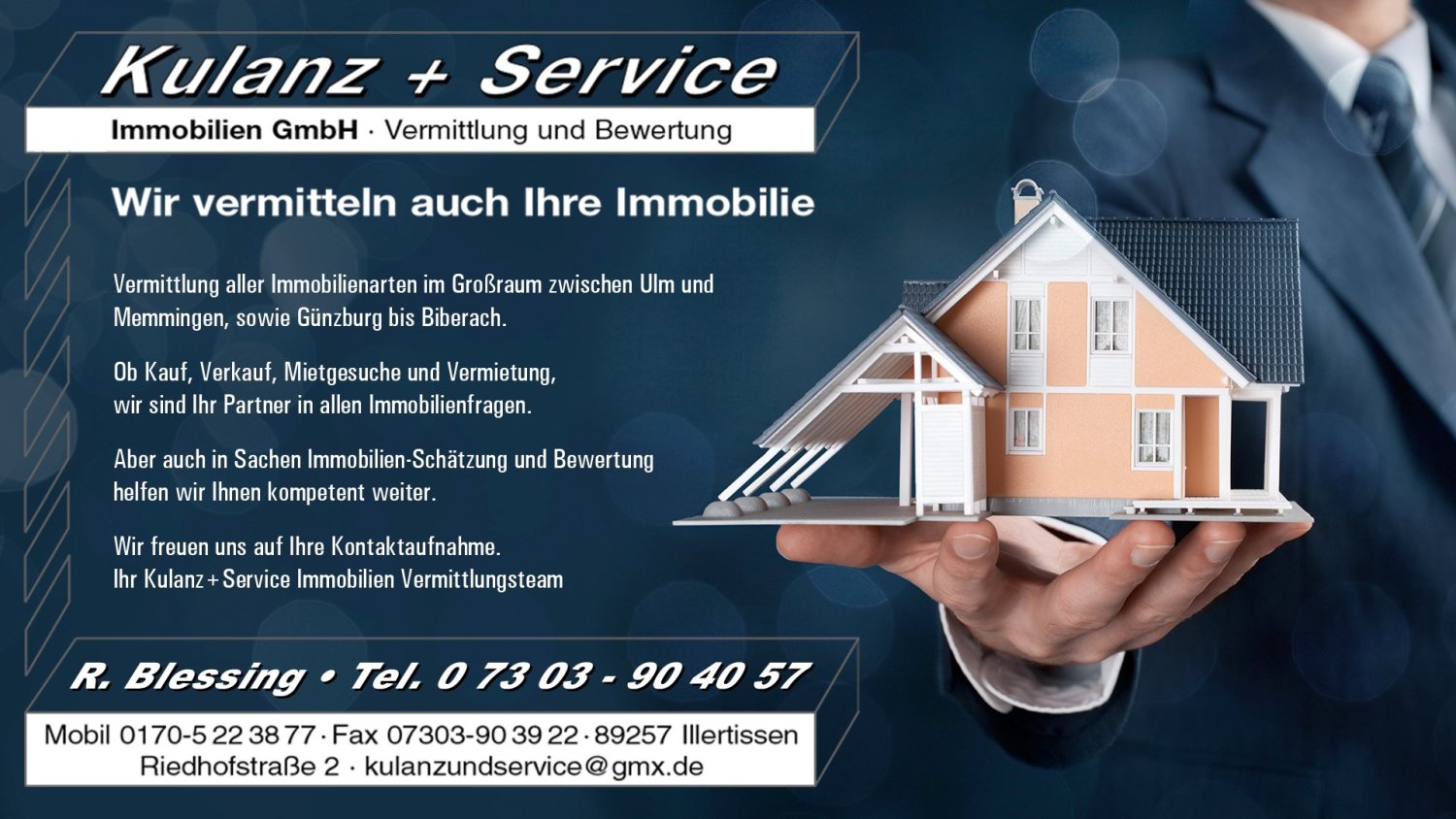 Kulanz + Service Immobilien GmbH, Vermittlung und Bewertung in Illertissen - Logo