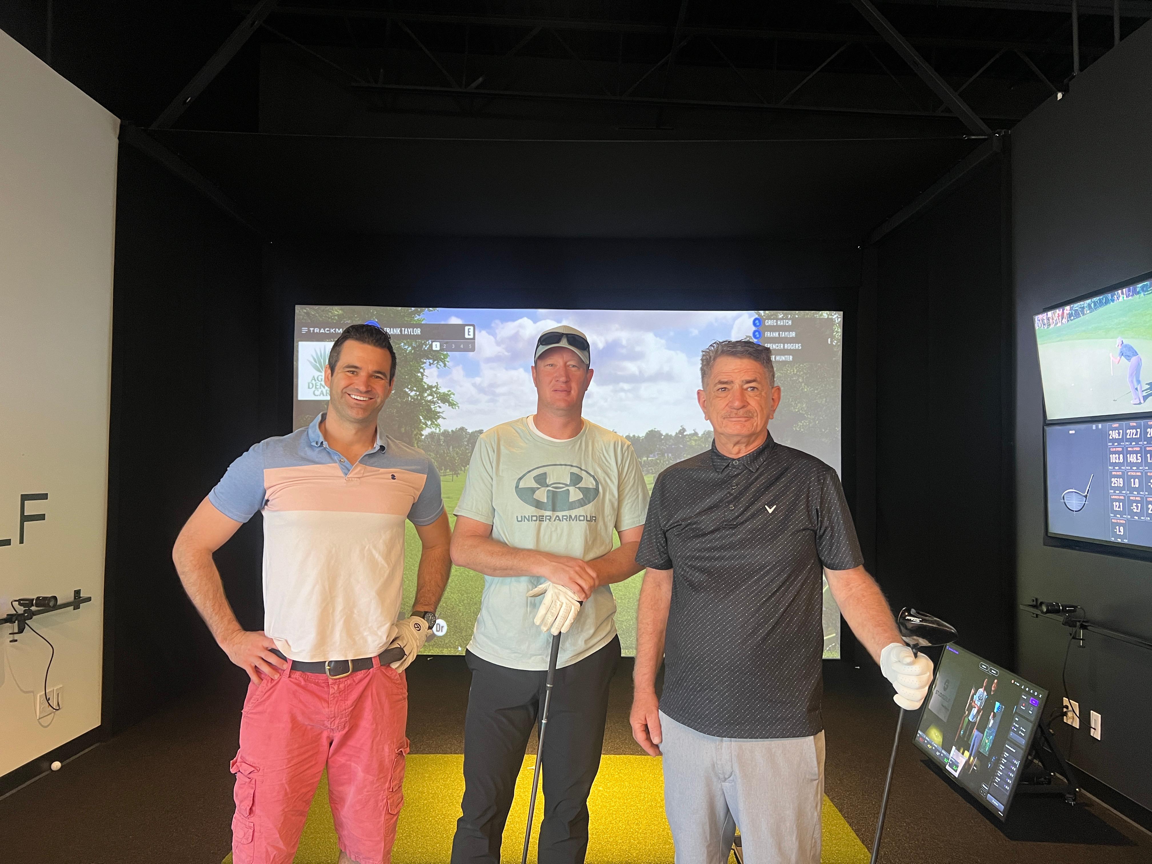 The last seven photos document a spirited team-building outing, featuring our doctors and specialists at the newly opened studio golf facility in Cimarron, West El Paso.