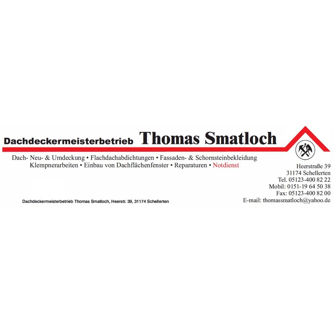 Logo Thomas Smatloch Dachdeckermeisterbetrieb