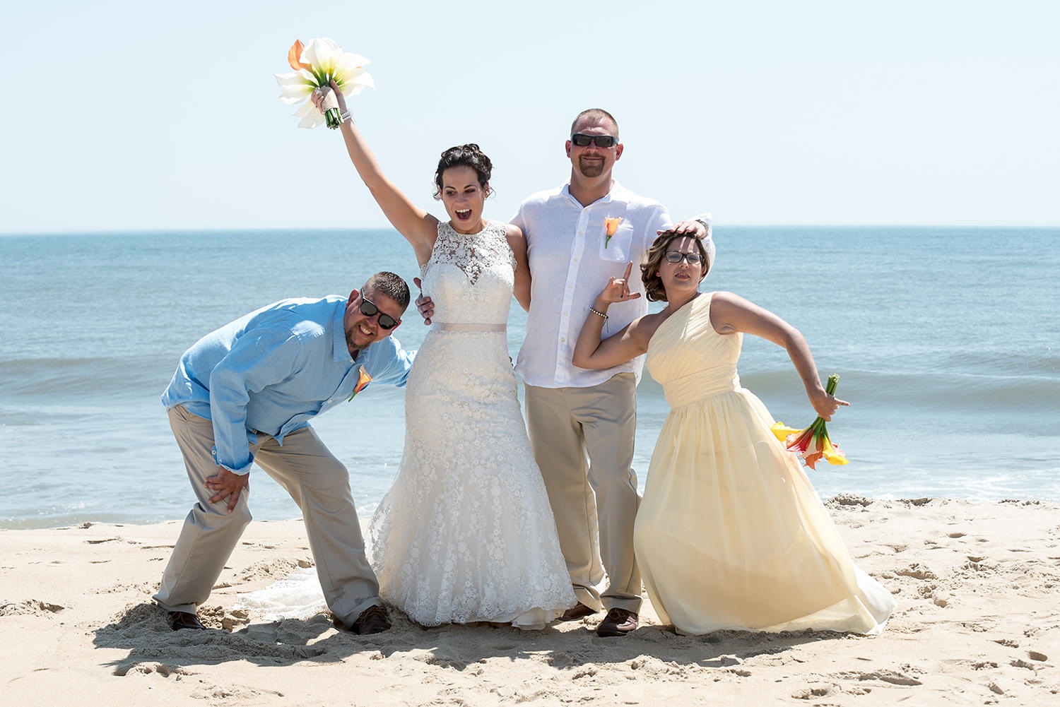 Barefoot Beach Bride Photo