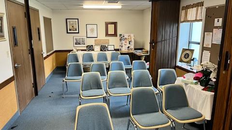 A classroom of the Fremont meetinghouse of The Church of Jesus Christ of Latter-day Saints located at 831 Smith Rd, Fremont, OH 43420.