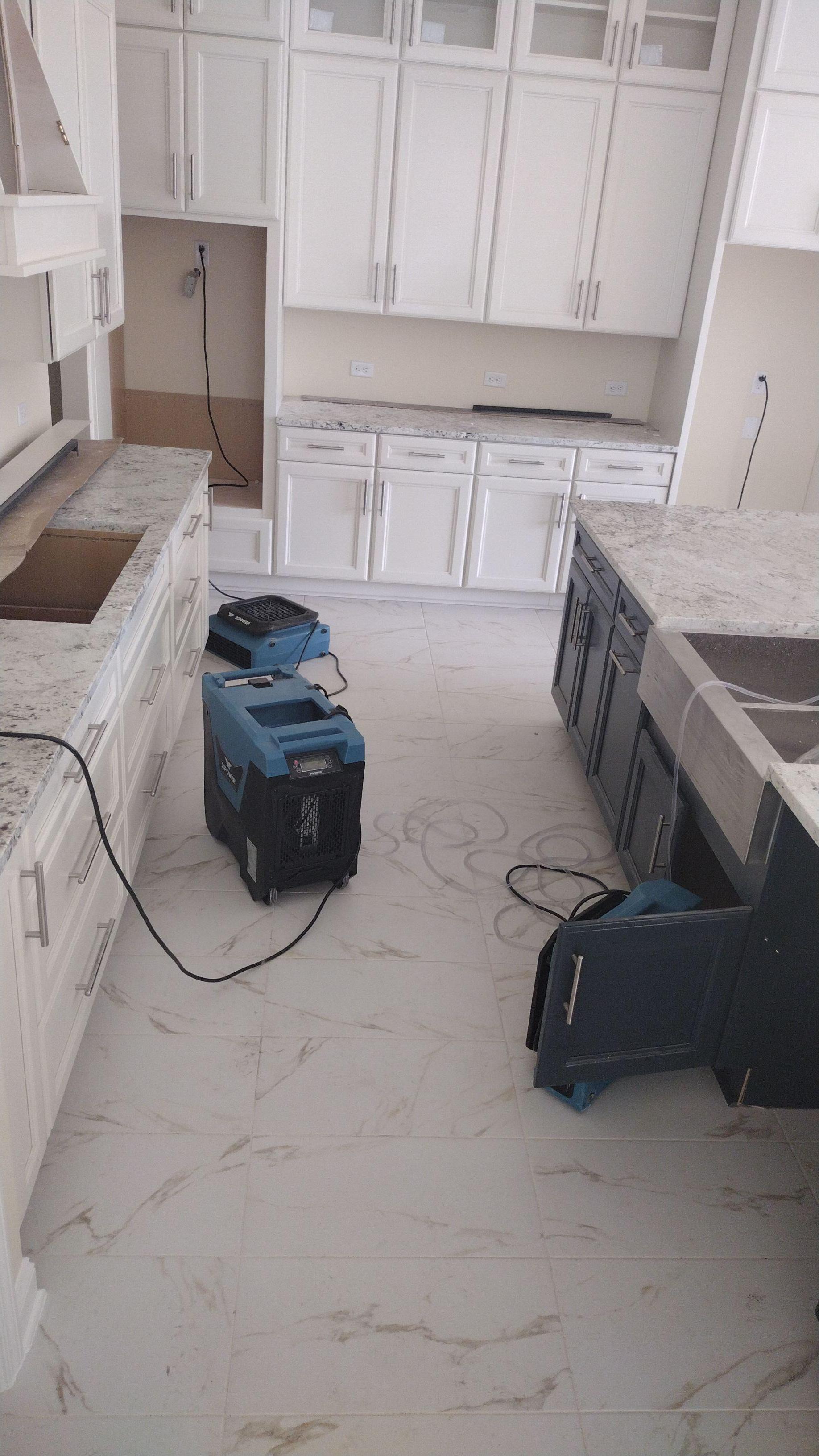 Water Mitigation in a new construction building