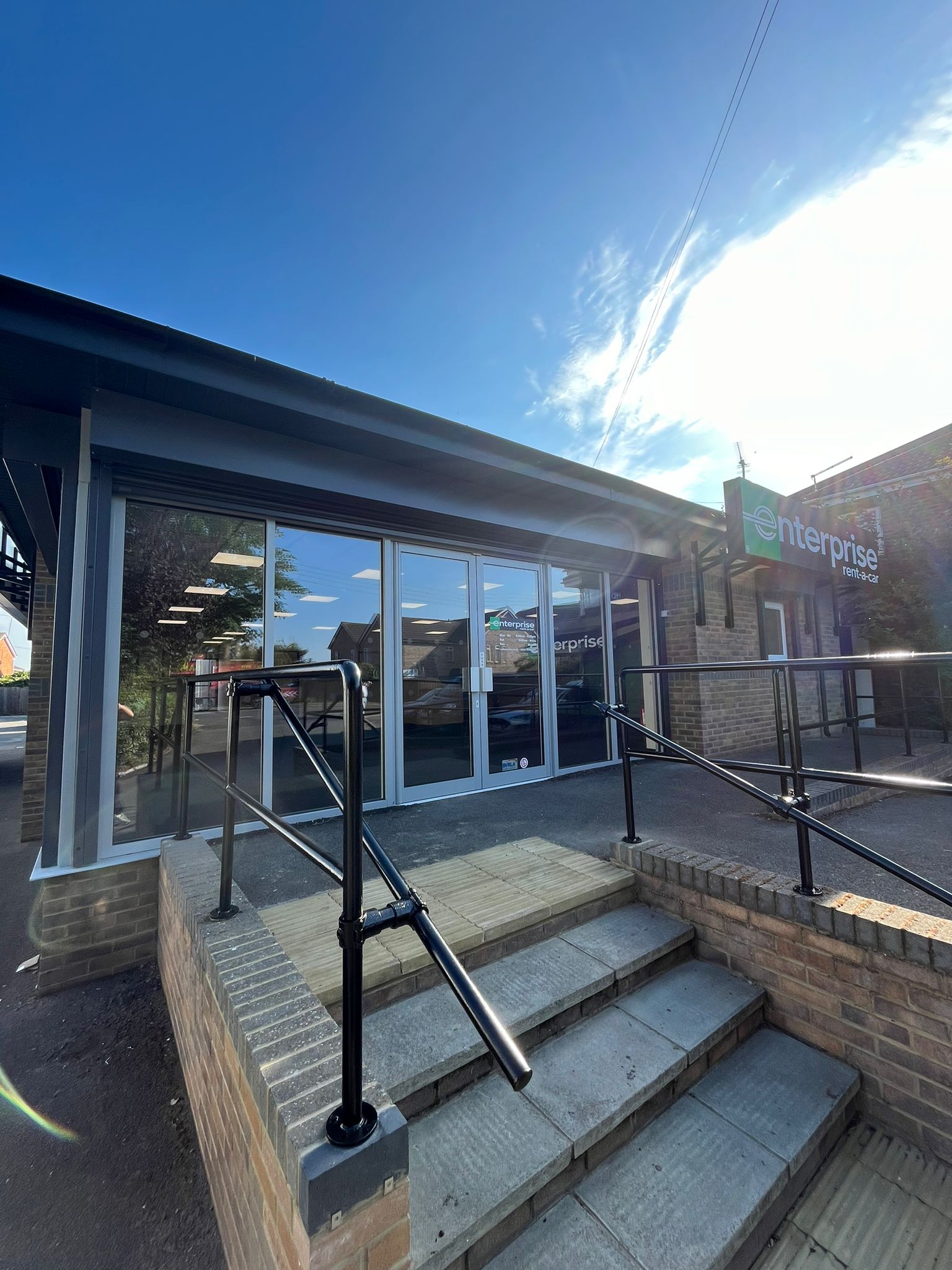 Steps to office entrance