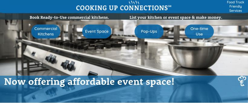 Licensed Commercial Kitchens On-Demand.  List your commercial kitchen for free and start making money.  Book Ready-to-Use licensed commercial kitchens and services.  Dry, cold, freezer storage available.  Food Truck friendly services.