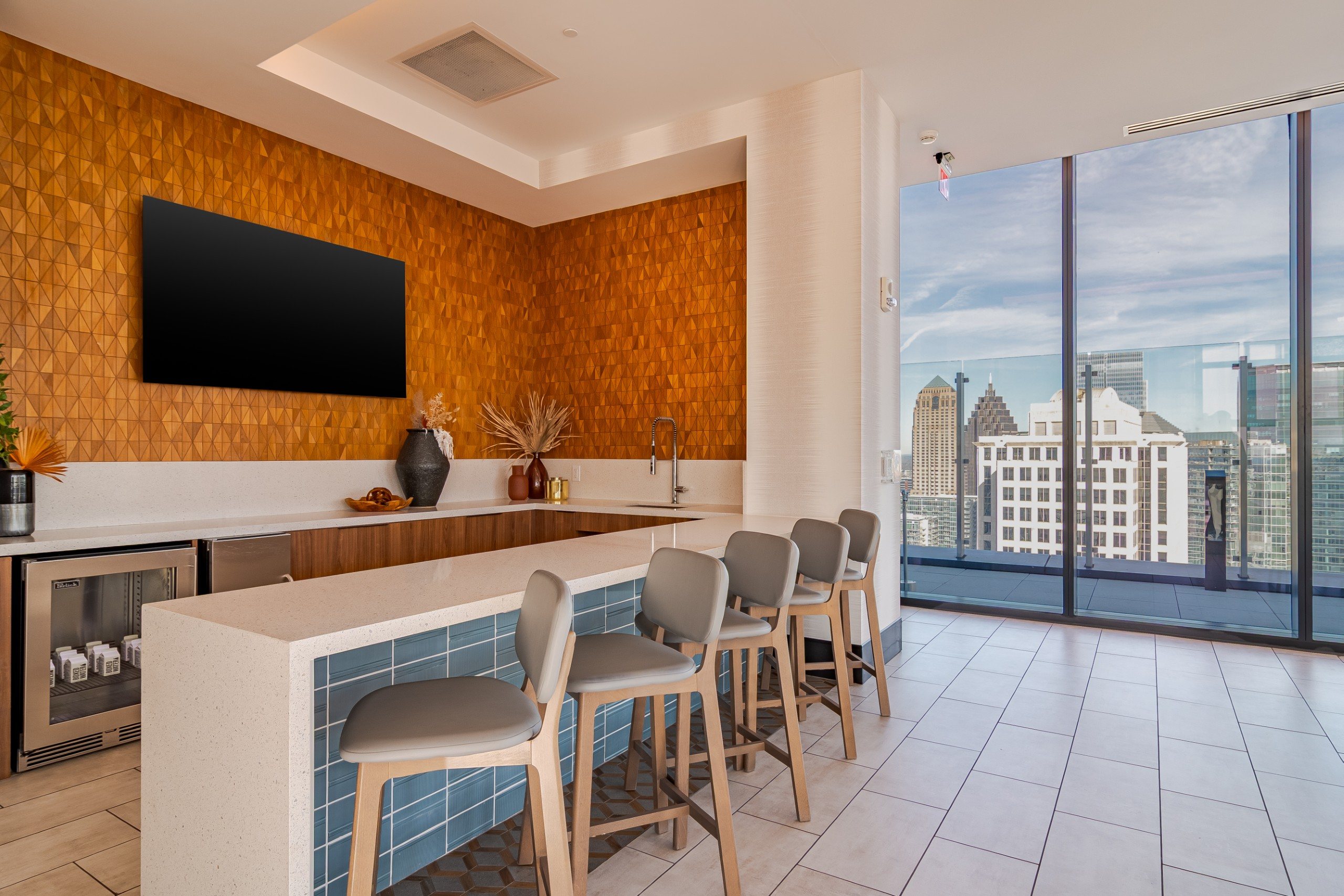 Pool Lounge Area at 903 Peachtree Apartments in Atlanta, GA 30309 