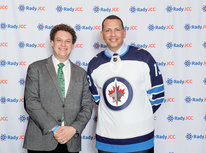 Benji Winestock with former MLB player Alex Rodriguez.