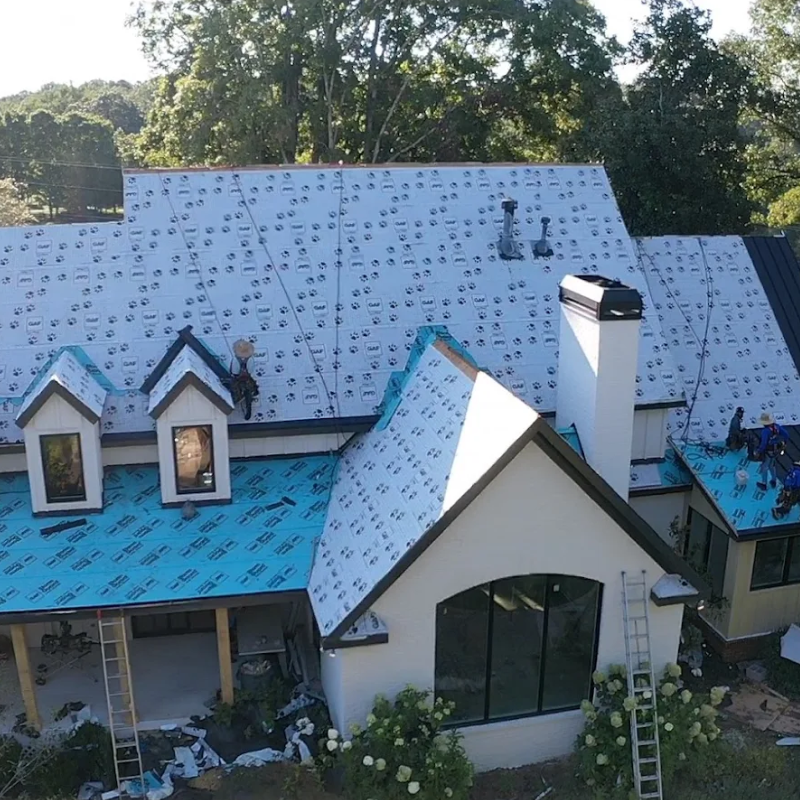 Seamless Rain Gutter Installation