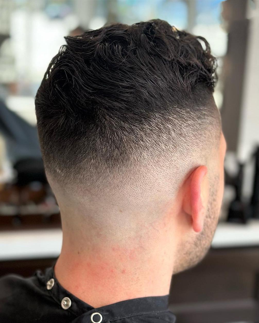 High Skin Fade Haircut with Drop Fade