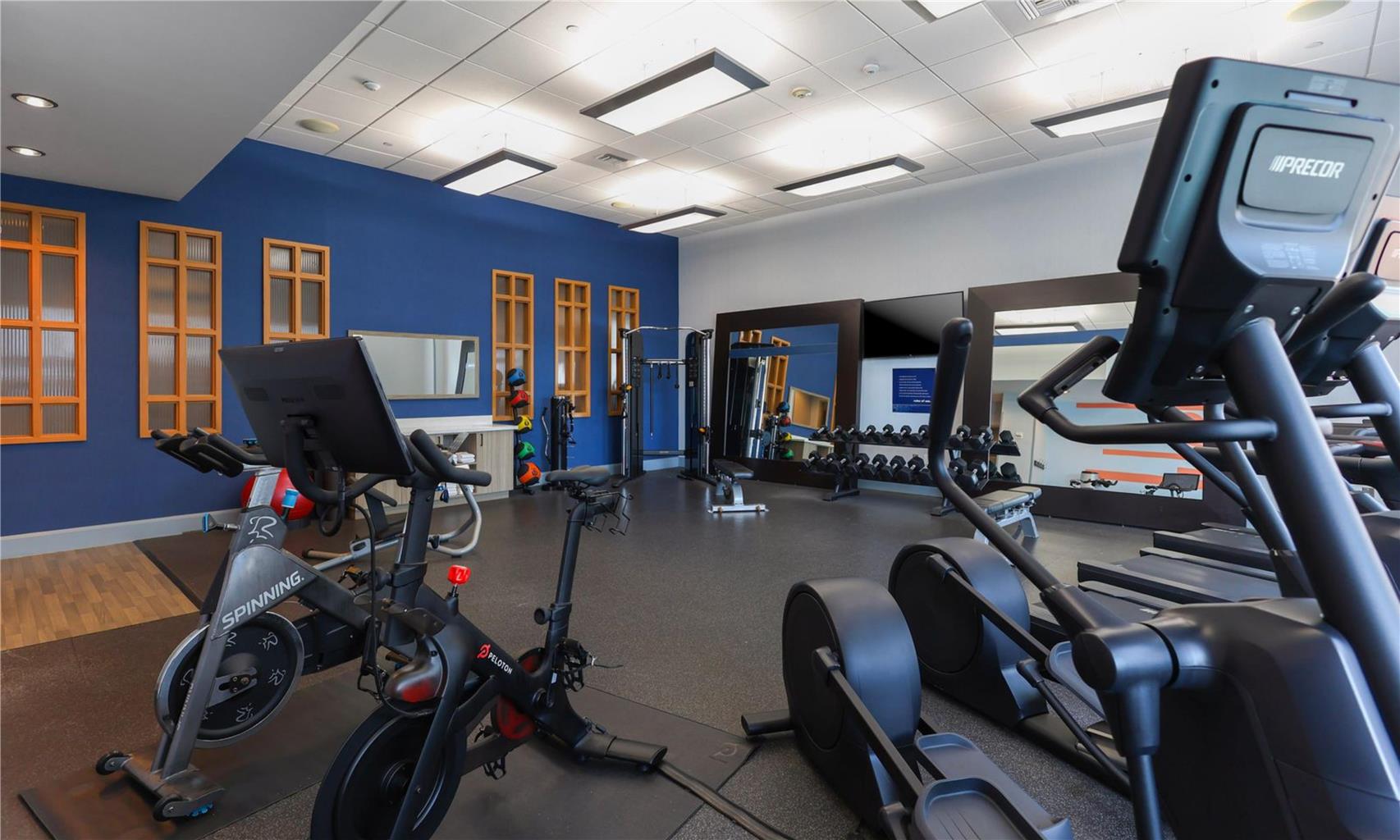 Health club  fitness center  gym 