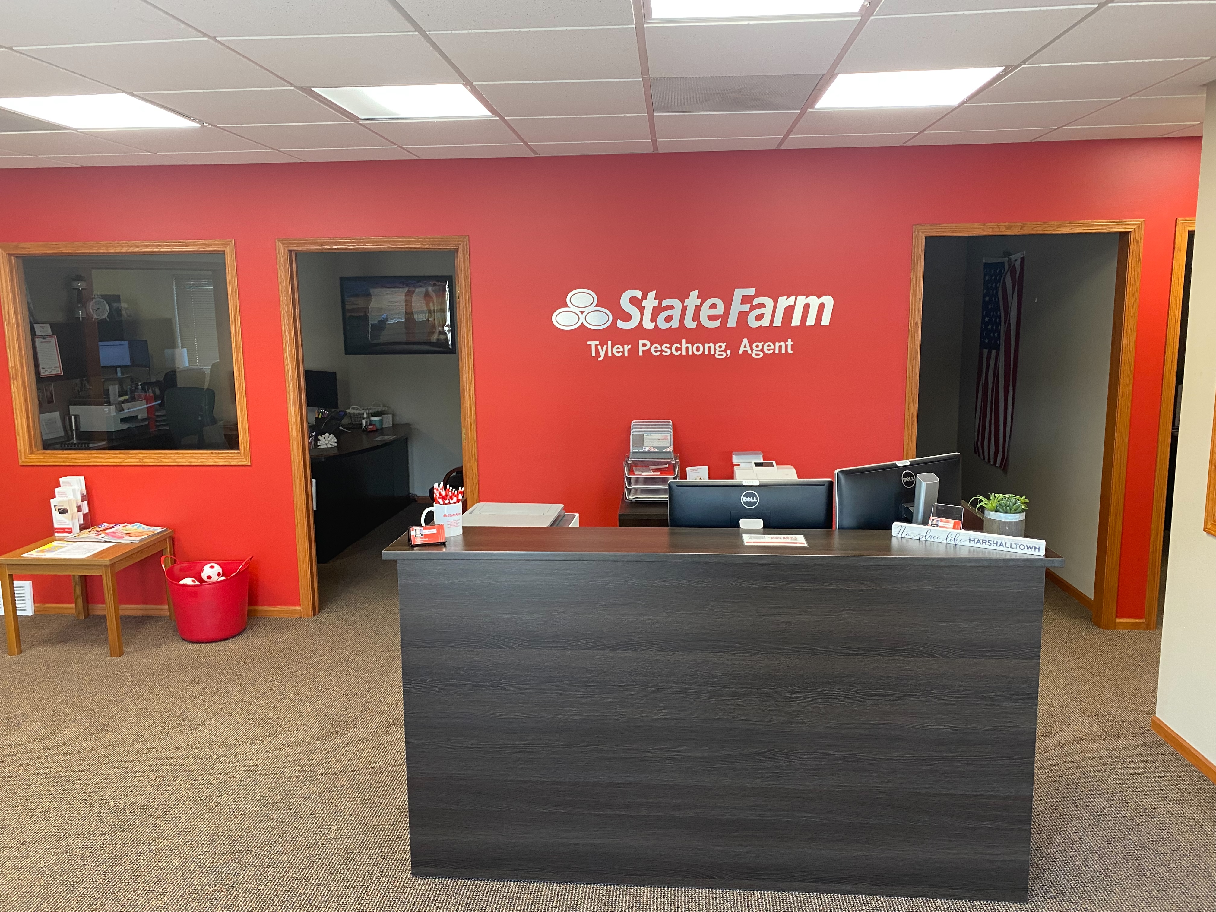 Interior of the Tyler Peschong State Farm Agency