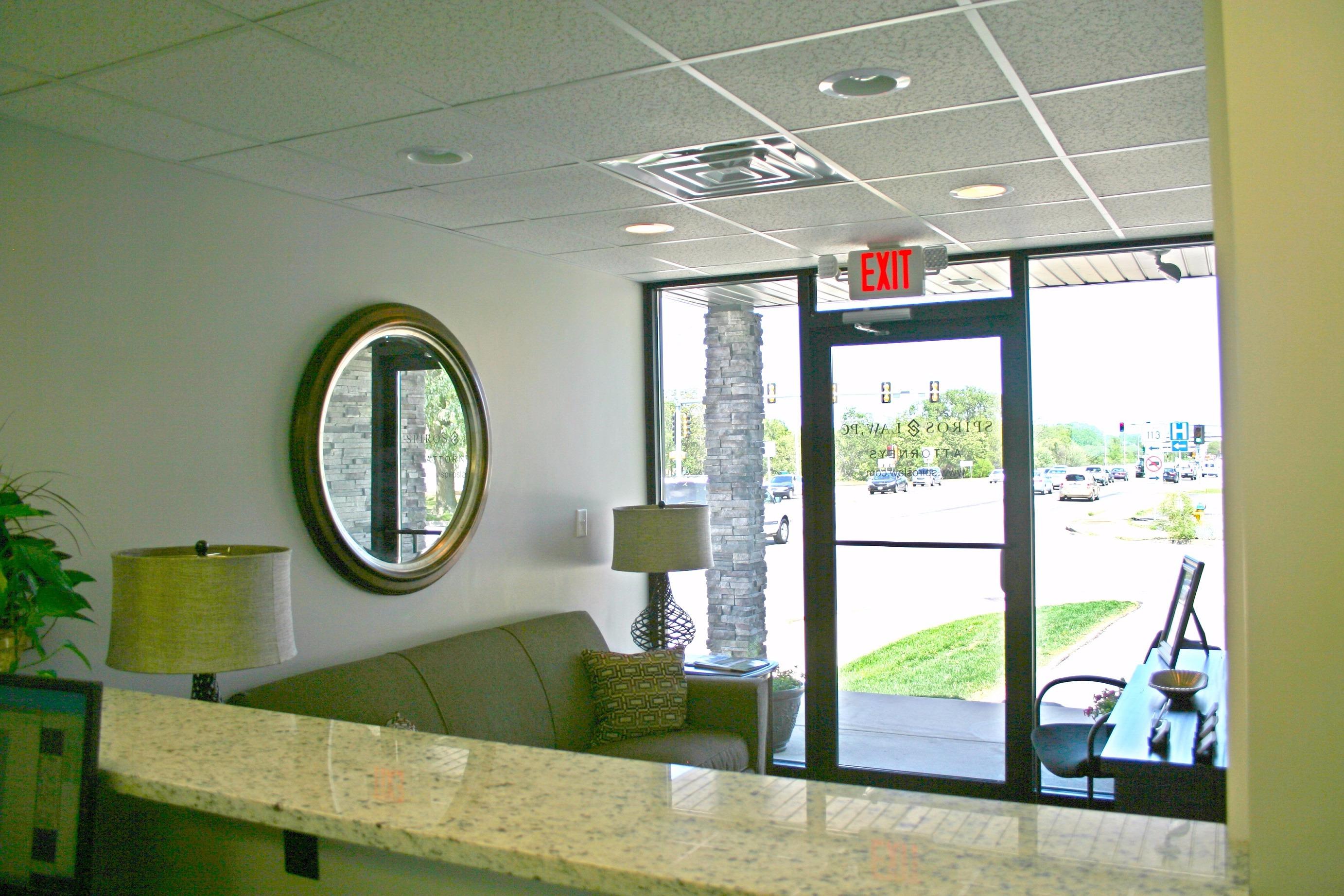 Reception of Kankakee Spiros Law office