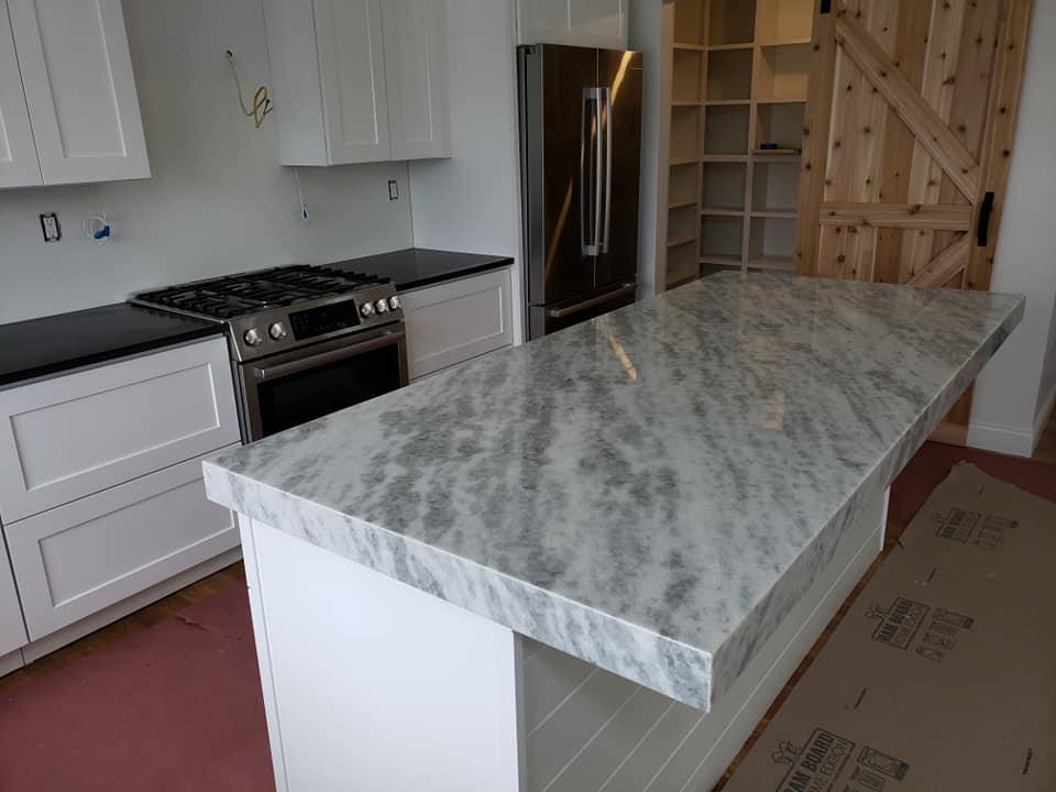 Boston Bluestone CO - Countertops Fabrication | Countertops | Kitchen Cabinet Design | Cabinet Maker in Stoughton, MA Installation Photo