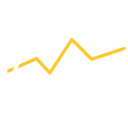 Line graph icon.