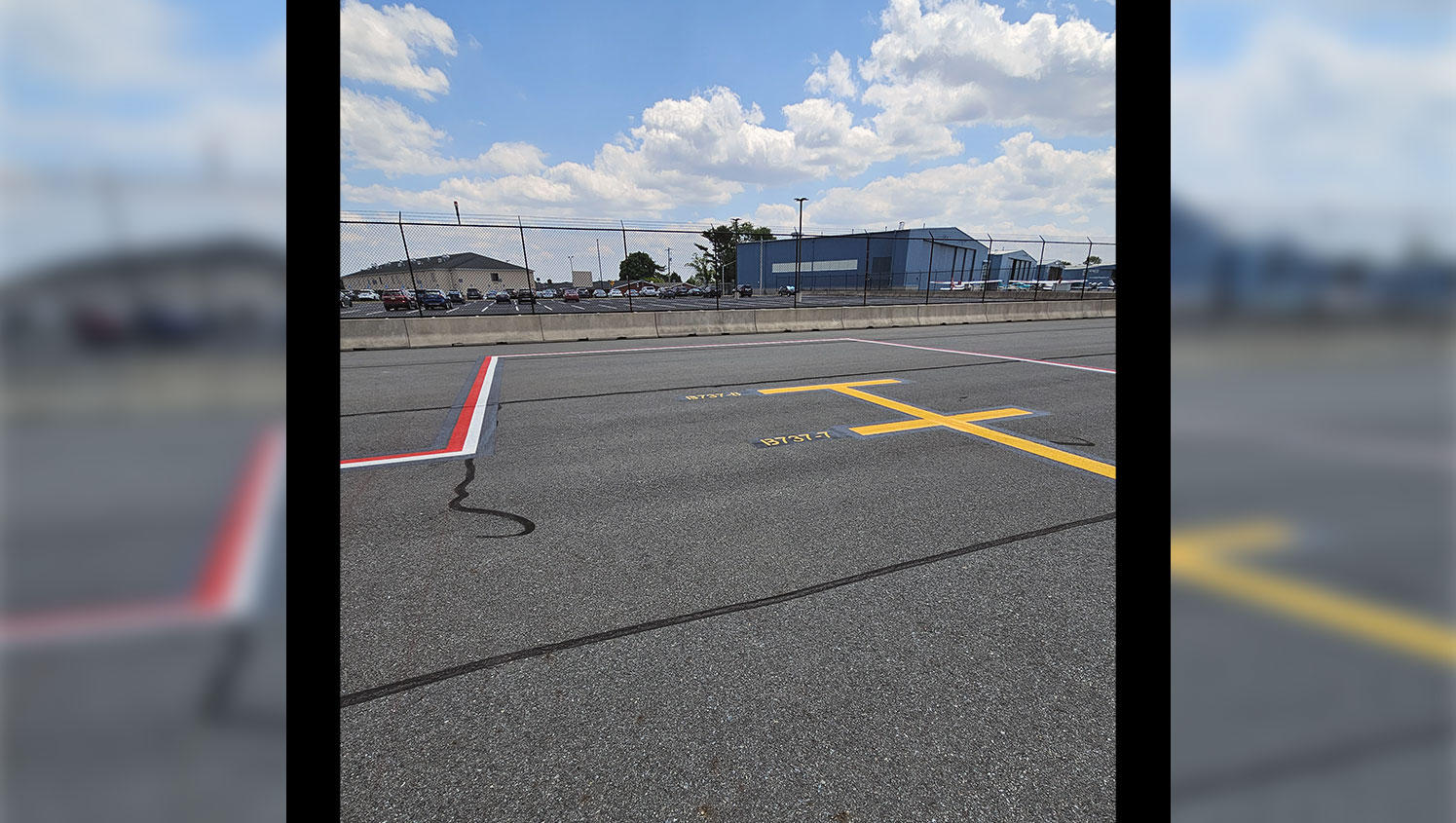 Image of Airport Runway Markings by G-FORCE Dover DE G-FORCE Parking Lot Striping of Dover Townsend (302)314-1251