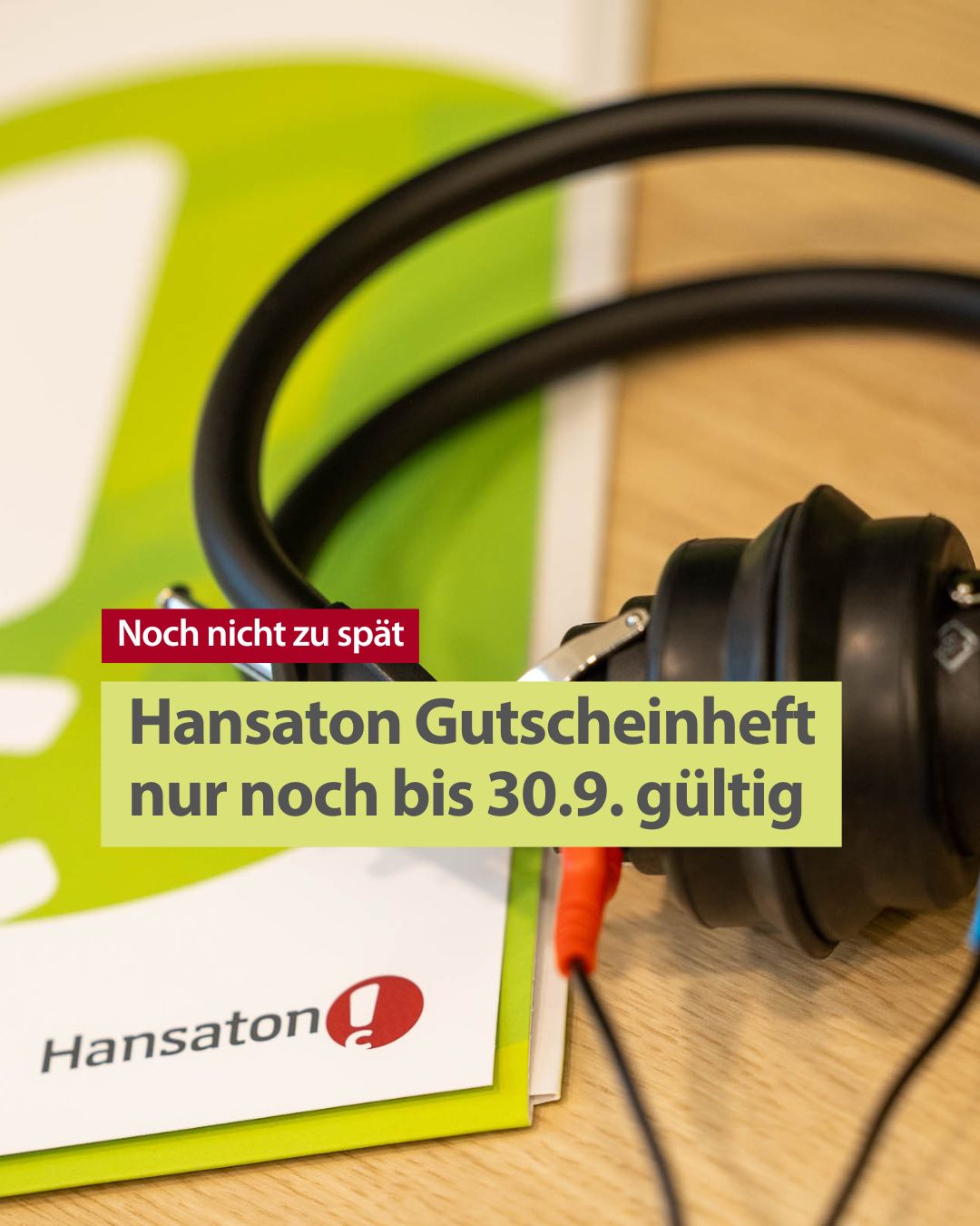 Bild zu ¿ Nur noch bis 30. September gültig!