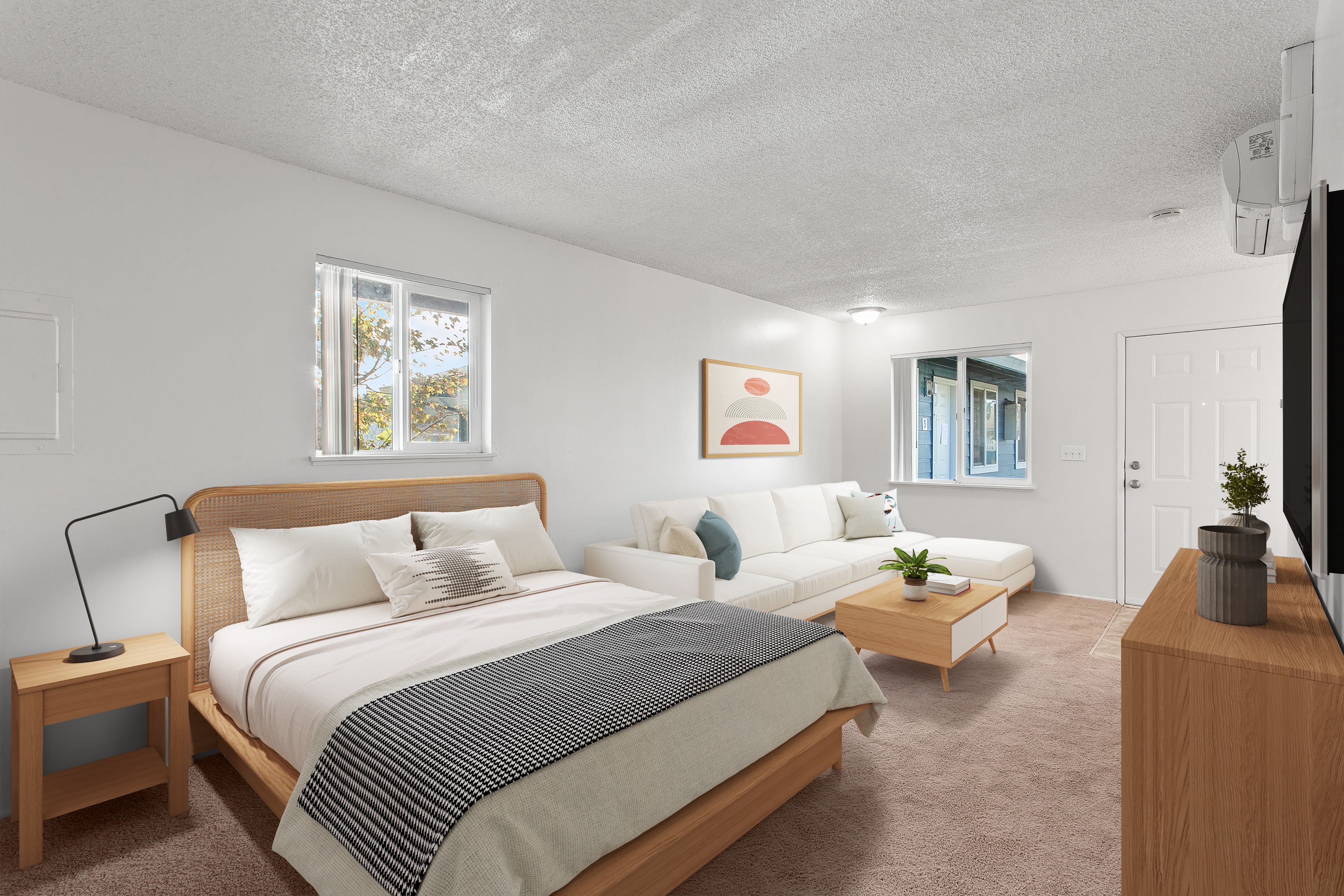 Bedroom with a large bed