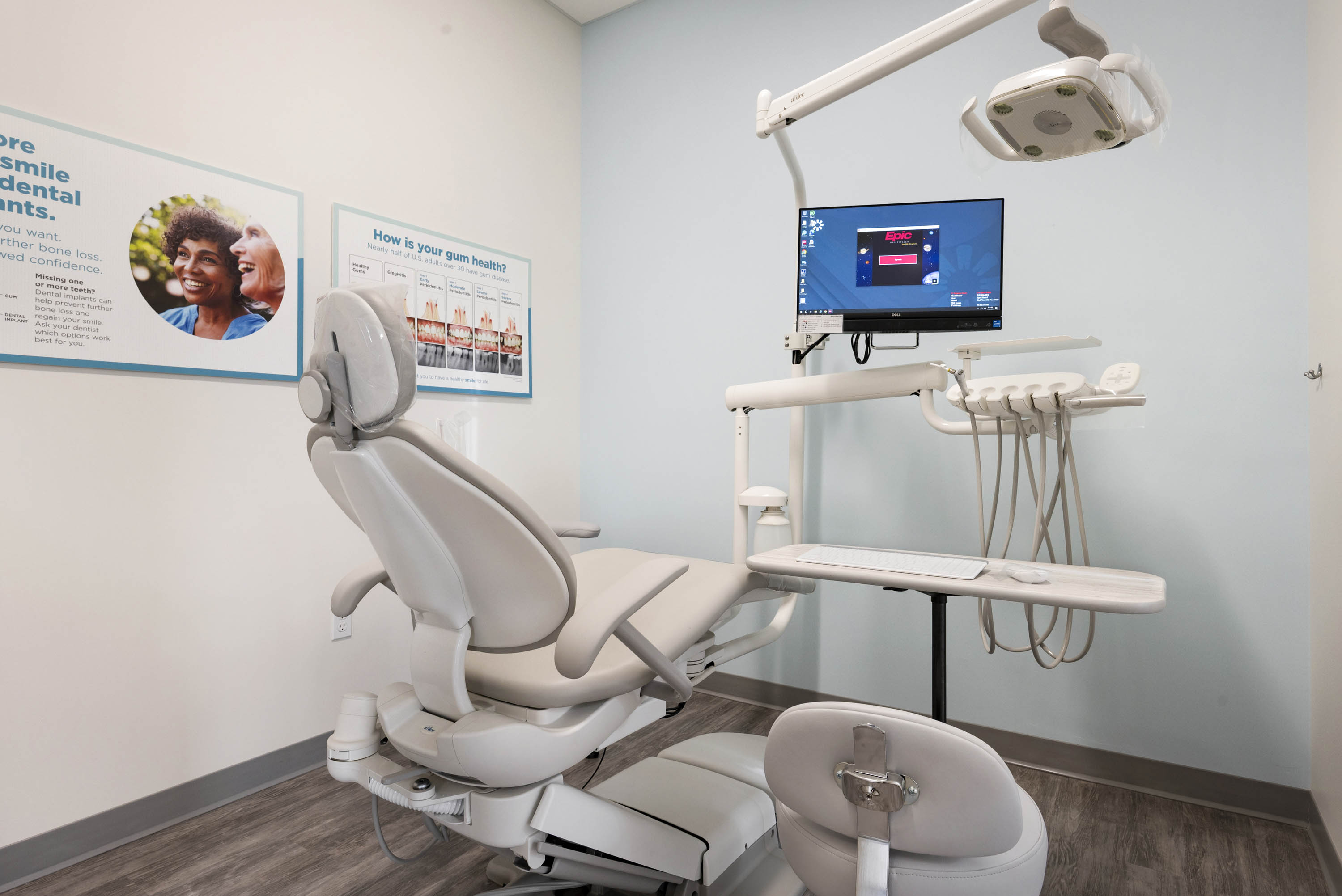 Our paperless system delivers electronic charting, digital imaging and enhanced case presentation at chair side.
