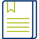 Bookmarked page icon.