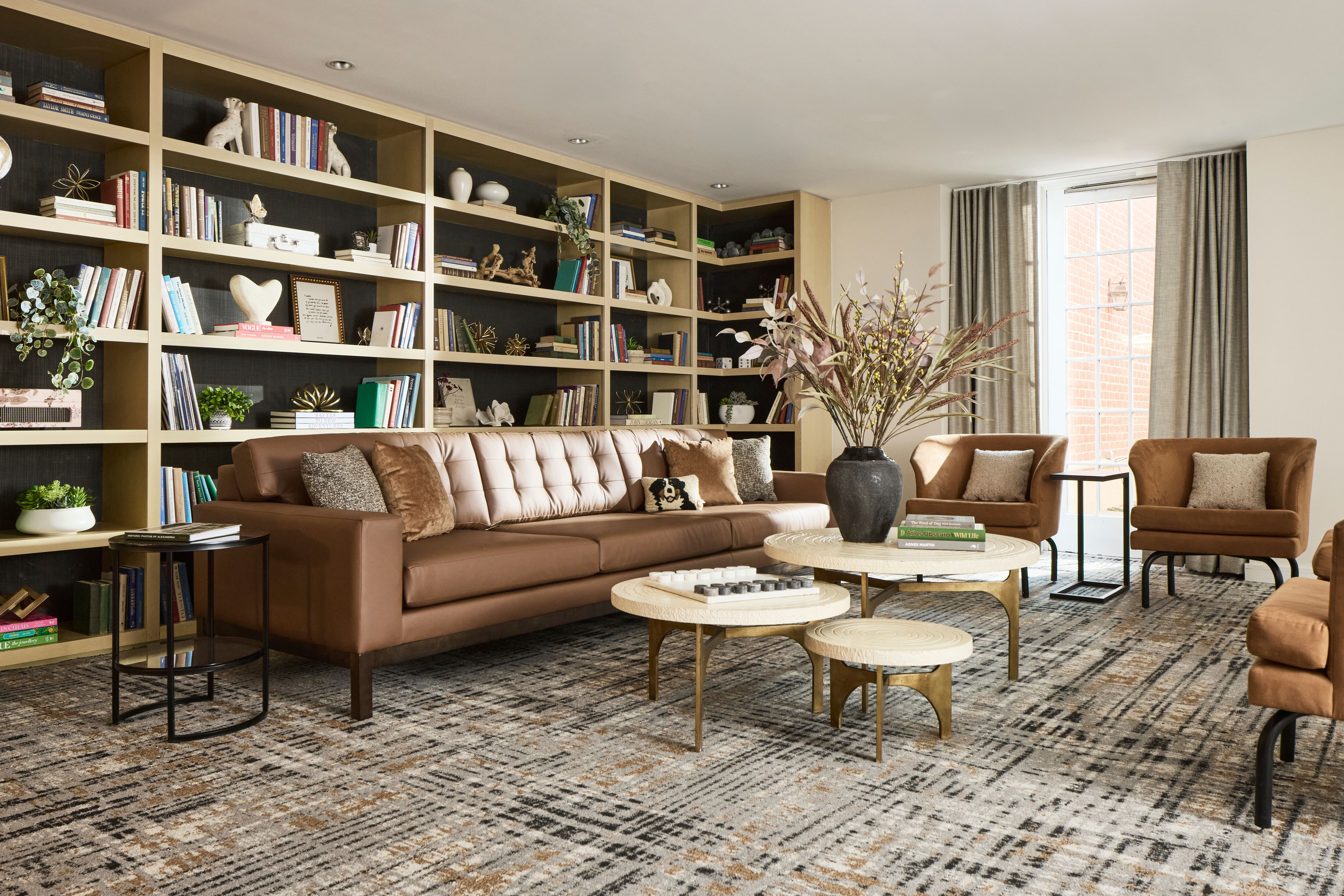 Archer Hotel Old Town Alexandria Living Room Angle