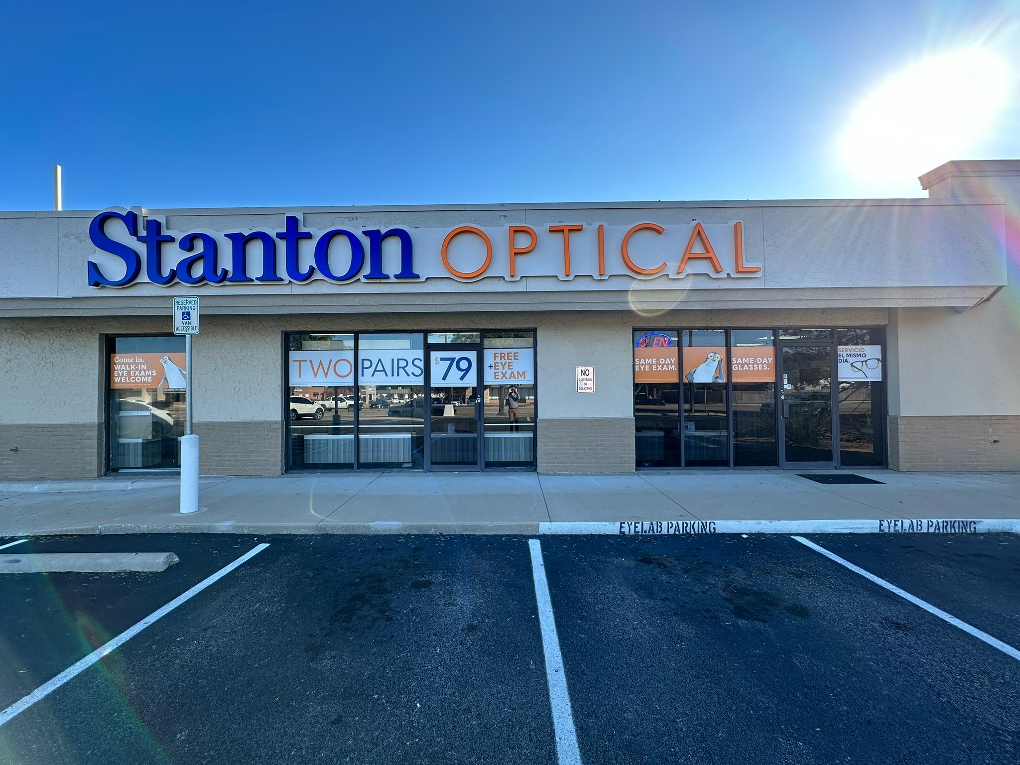 Storefront at Stanton Optical Store Carrollton TX 75006