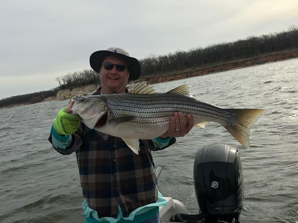 Capt Steve Barnes Lake Texoma Striper Fishing Guide Photo