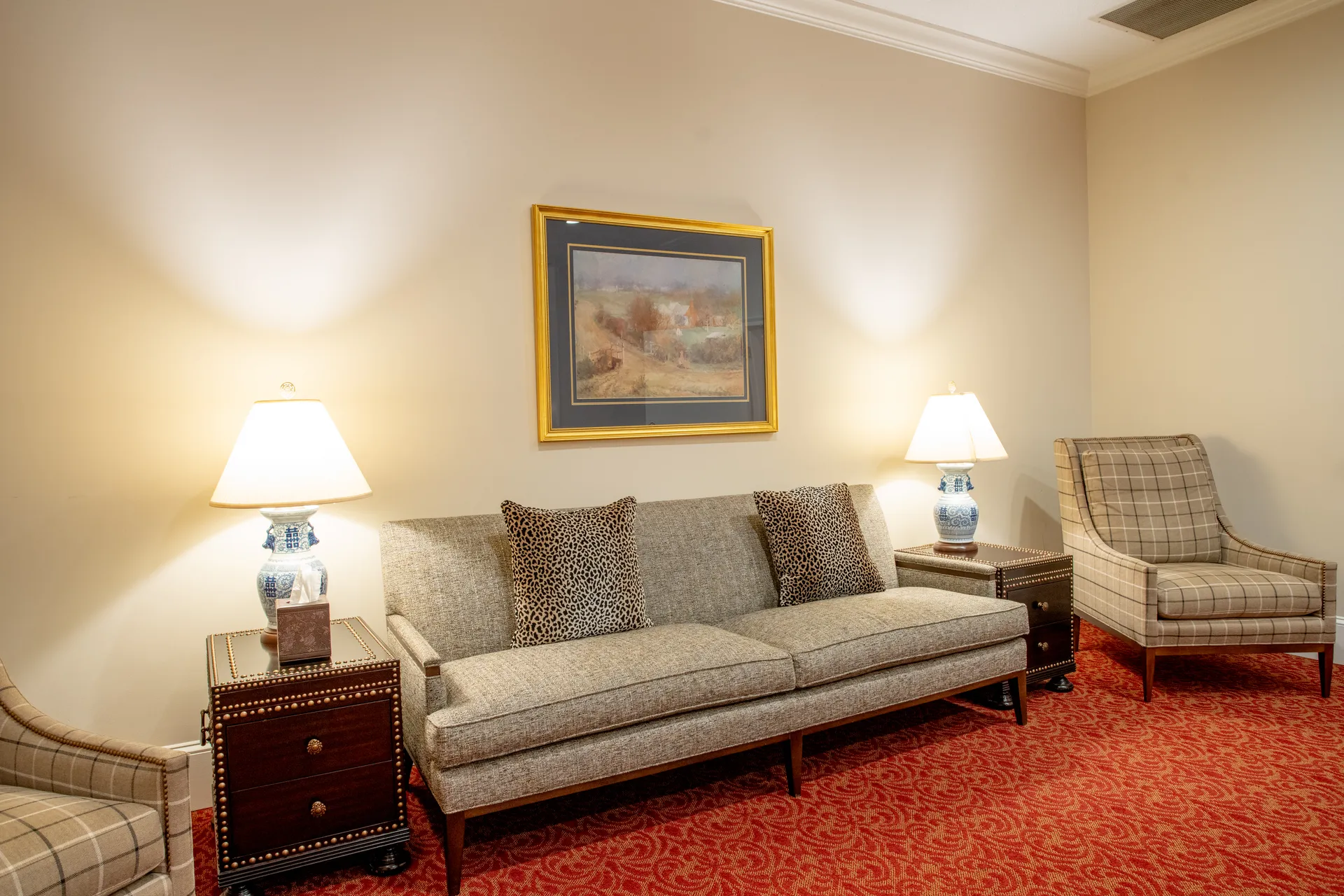 Family seating area near the lobby.