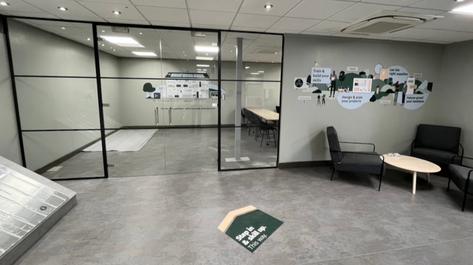Renewables Centre inside Plumb Centre in Swansea