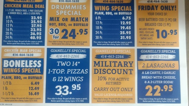 Images Gianelli's Pizza/Chicken Man