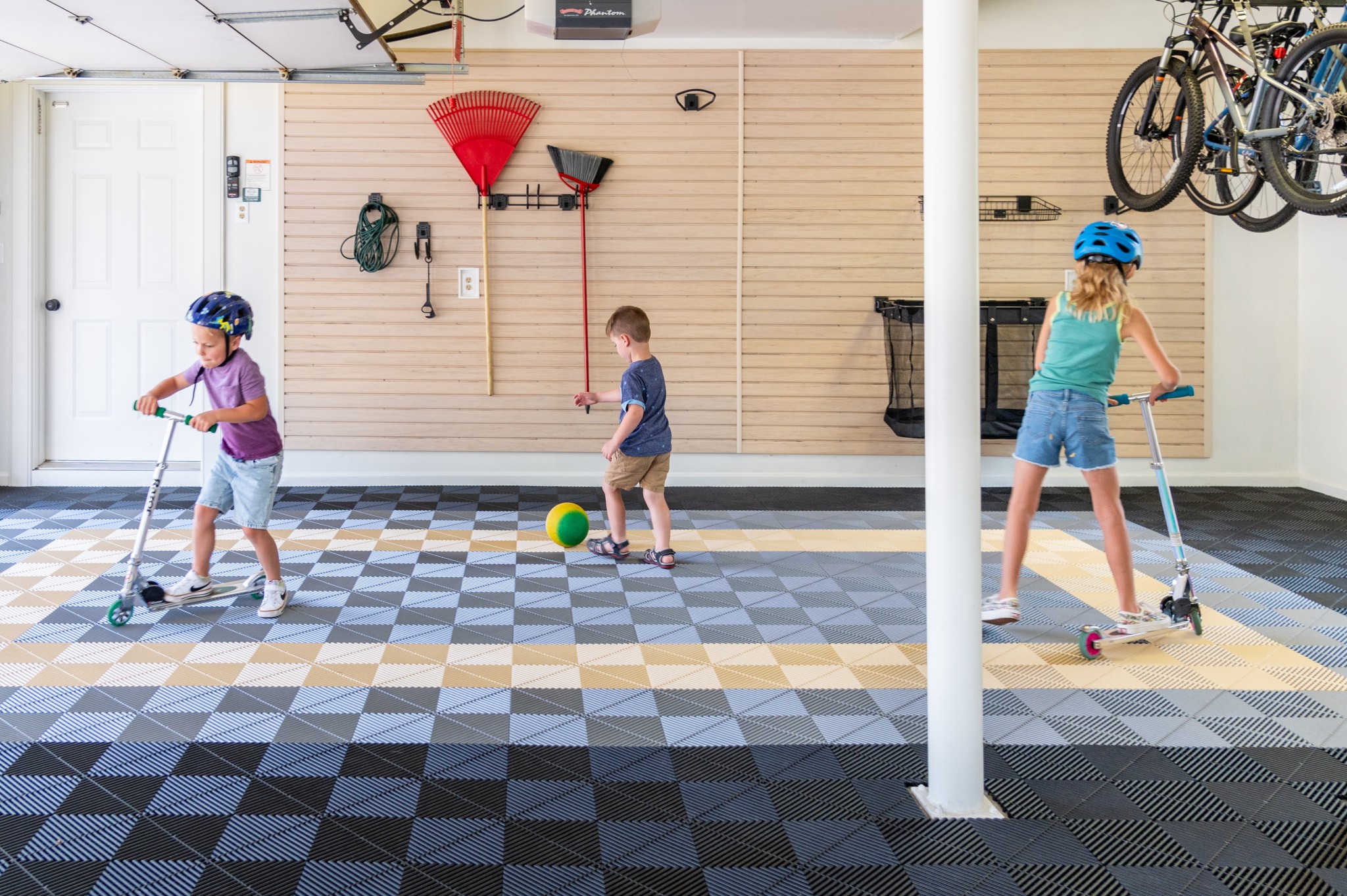 It's more fun to play in an organized garage. Get your Lancaster garage in gear by calling PremierGarage for all your storage, organization, and garage flooring needs!