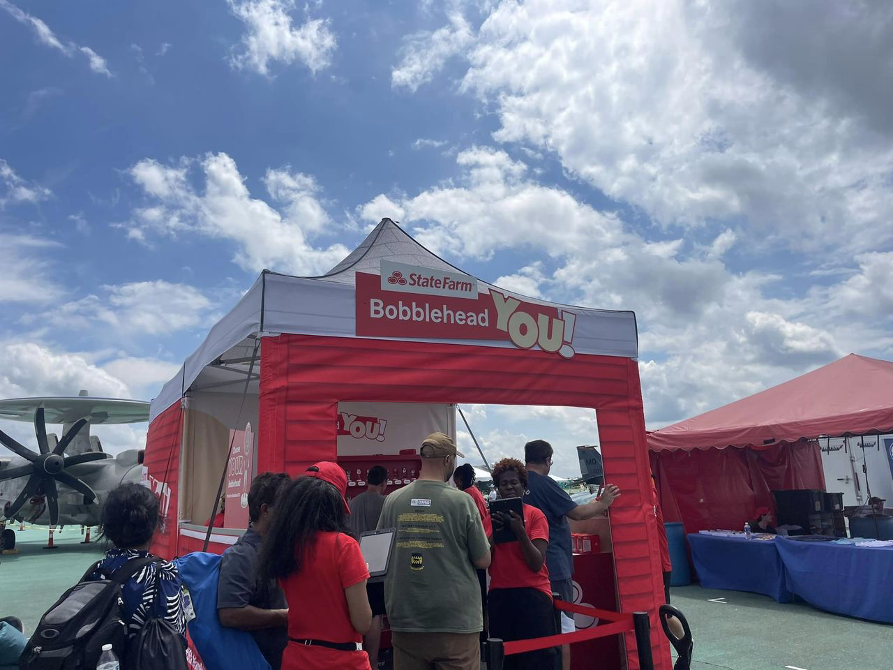 I forgot to tell you guys we were at the Dayton Air Show! I interacted with a lot of really cool current and future State Farm customers and the Blue Angels!