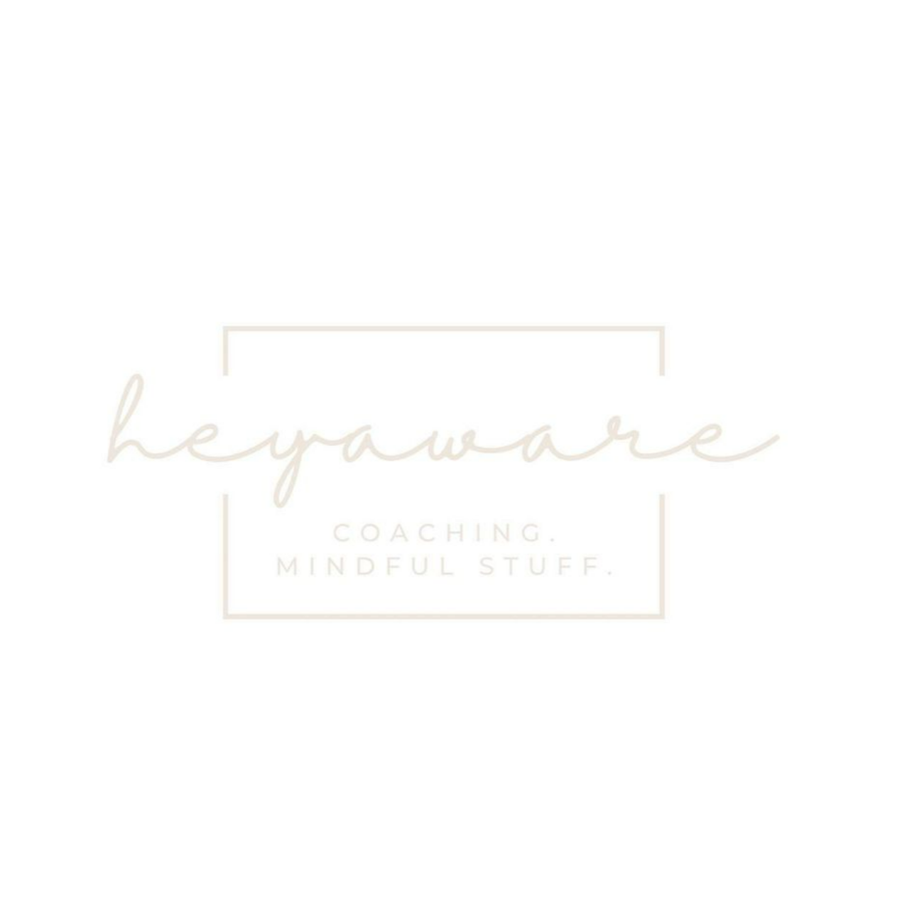 Logo heyaware | Coaching. Mindful Stuff.