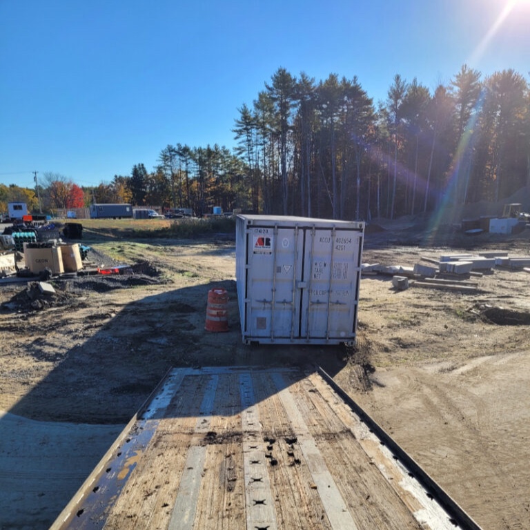 40’ mobile storage container rental was delivery to the AR development in Scarborough, ME 04074 for  