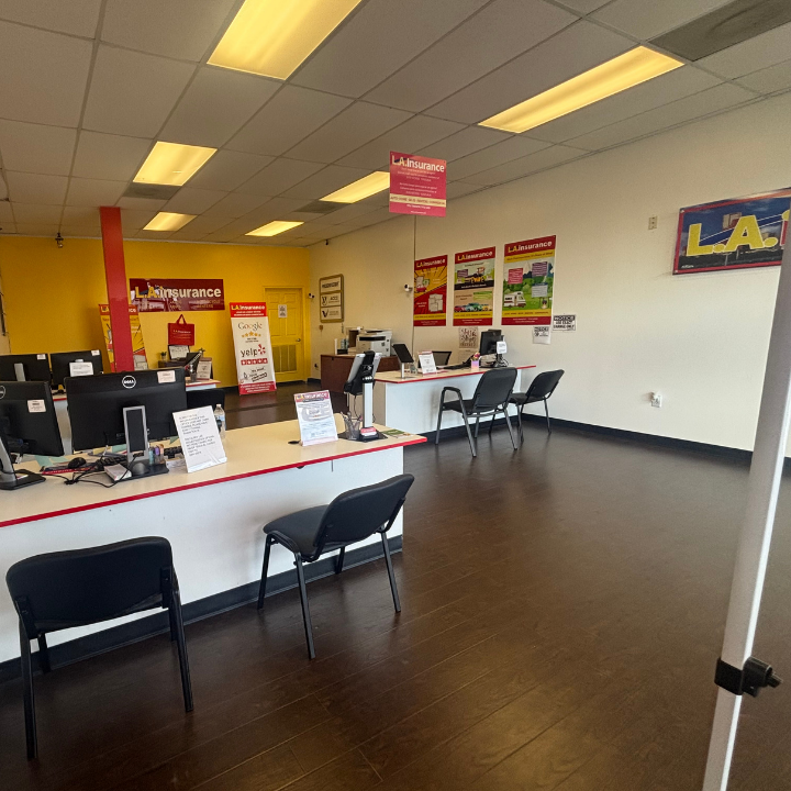 Interior of the L.A. Insurance Agency located at 10252 Almeda Genoa Rd in TX 