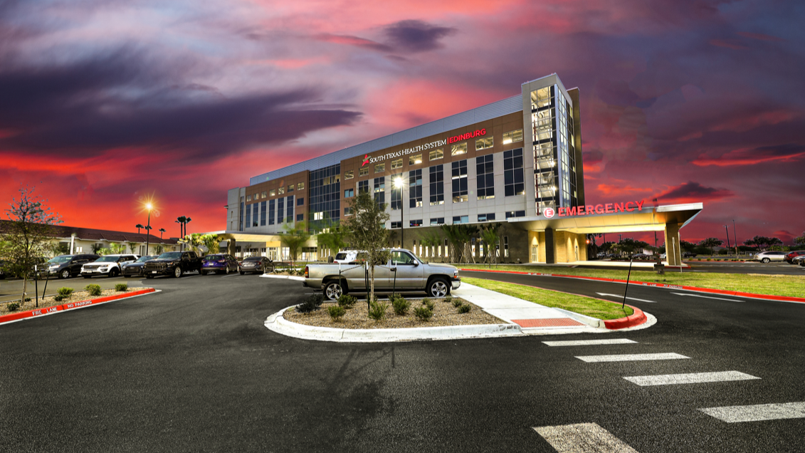 South Texas Health System  Edinburg at night