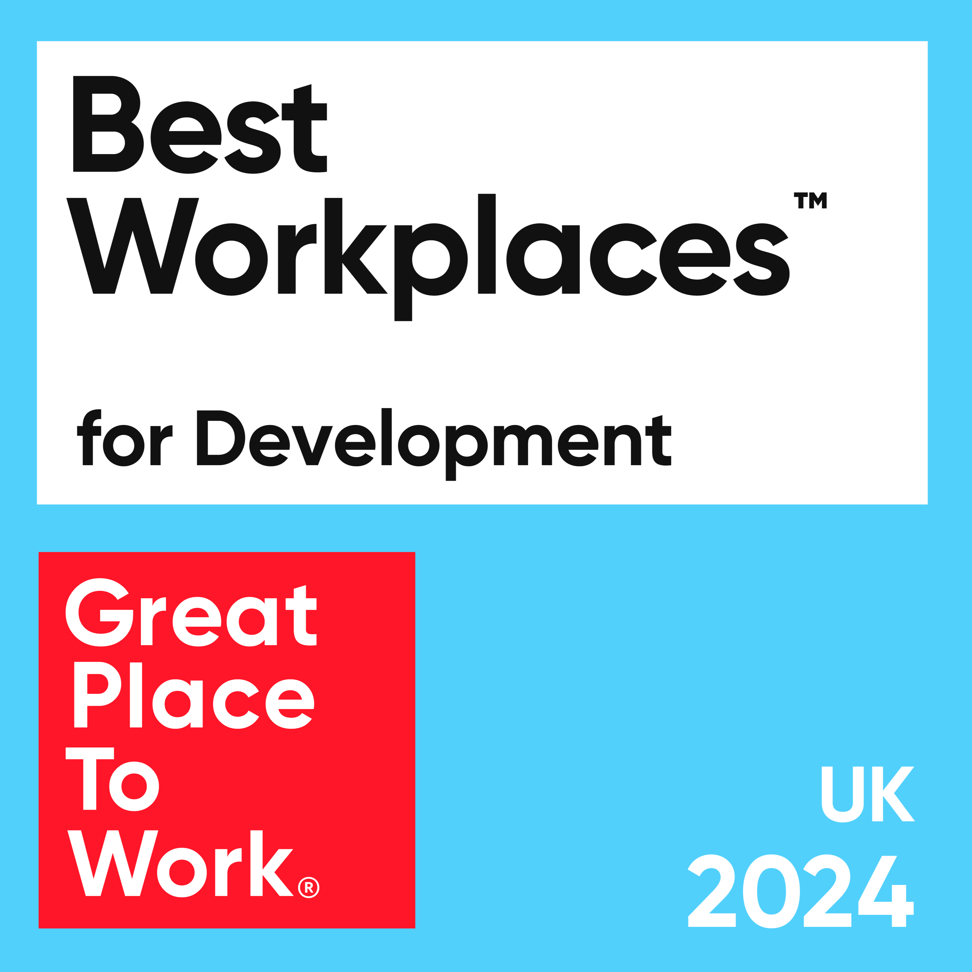 2024 UK GPTW Best Workplaces for Development logo
